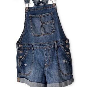 Girl’s Youth L Jordache Classic Dark Jean Short Overalls